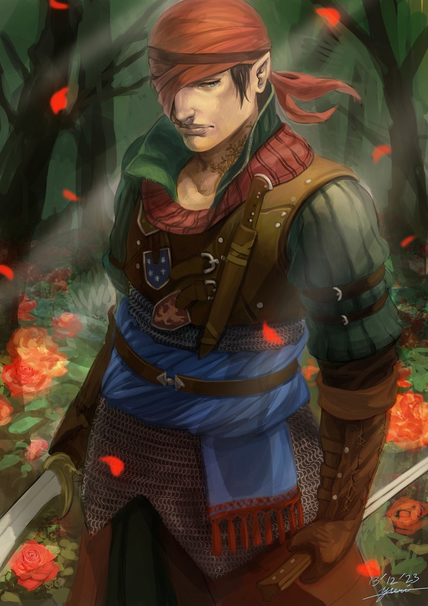 iorveth (the witcher and 1 more) drawn by jeekyl_sur