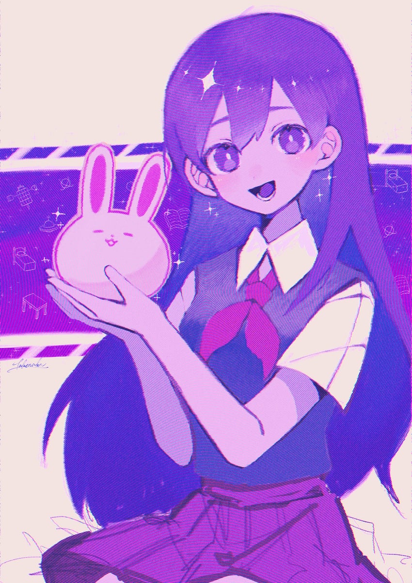 mari and forest bunny (omori) drawn by takenaka_(takenaka1111)