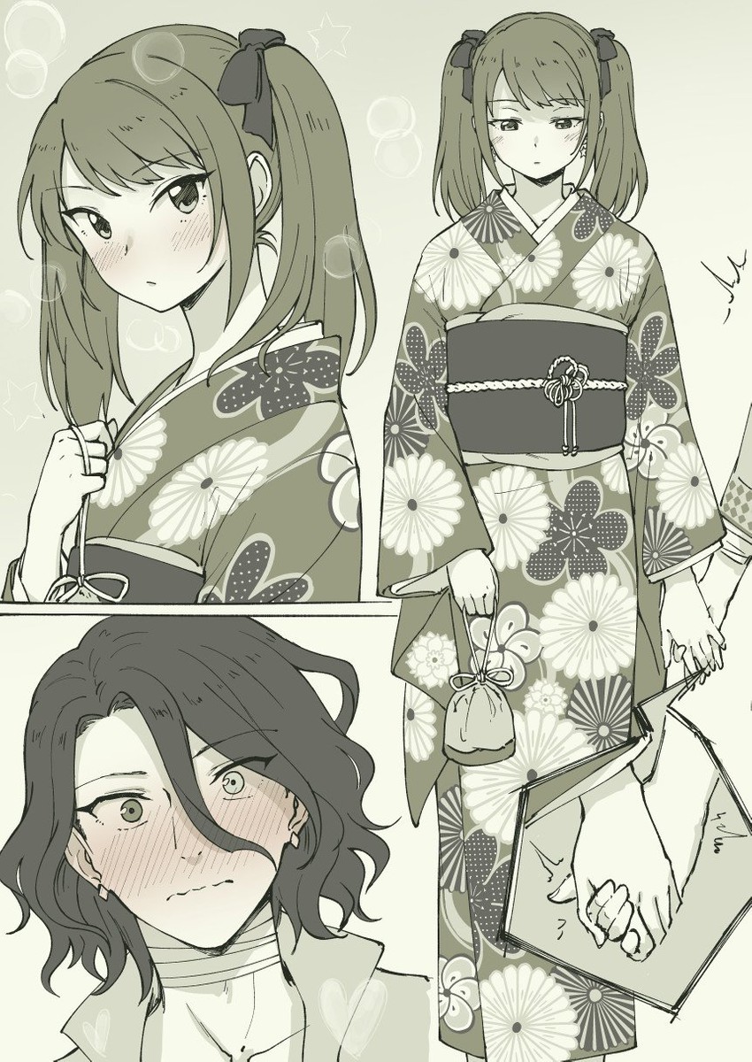 mizushima saki and asselin bb ii (idolmaster and 1 more) drawn by pas_(paxiti)