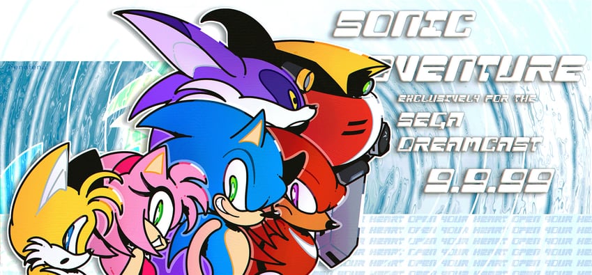 sonic the hedgehog, amy rose, blaze the cat, tails, knuckles the echidna, and 2 more (sonic and 1 more) drawn by nenafena