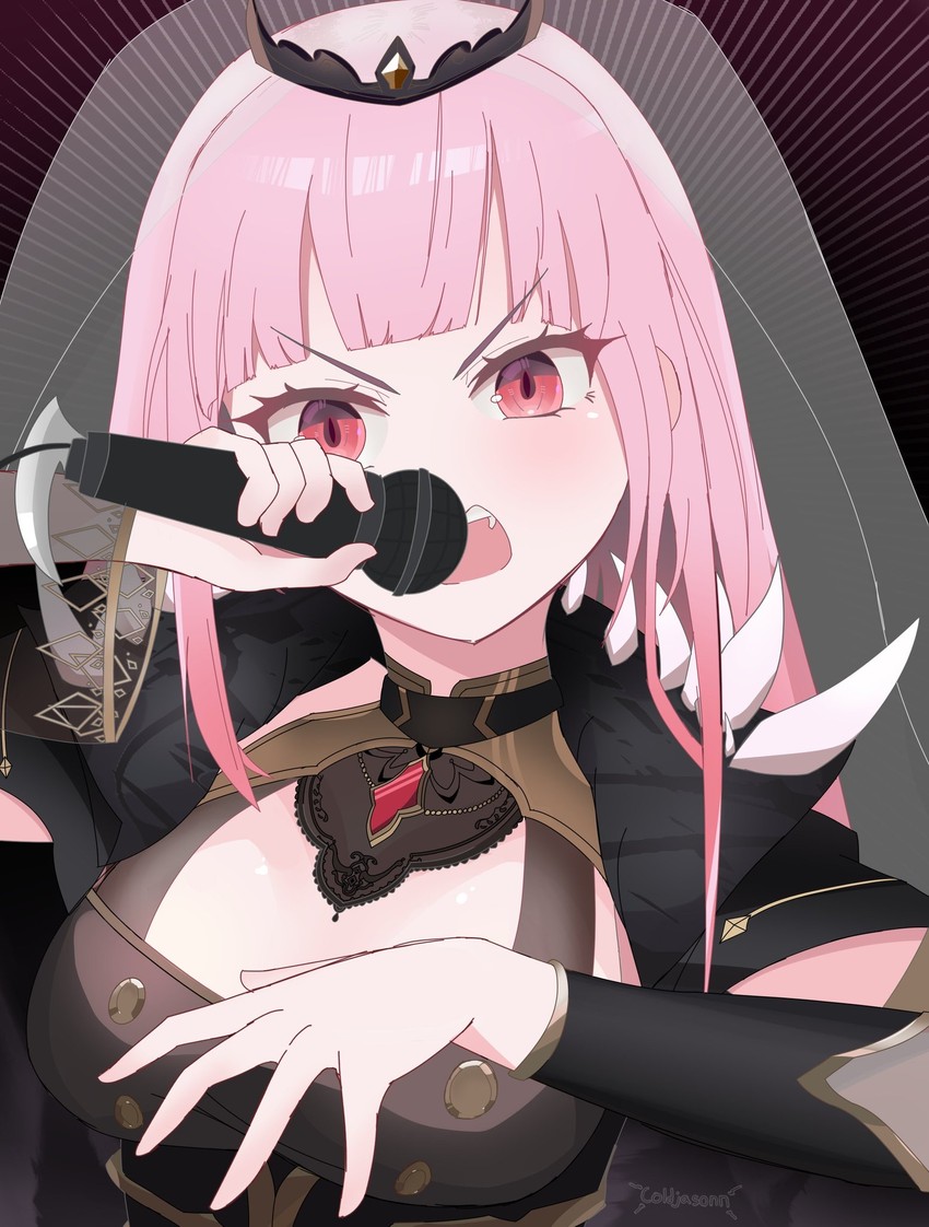 mori calliope (hololive and 1 more) drawn by cold_jason