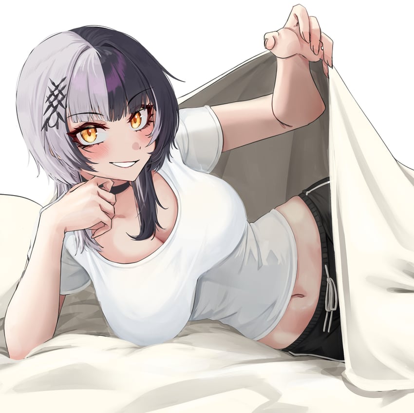 shiori novella (hololive and 1 more) drawn by mmneko