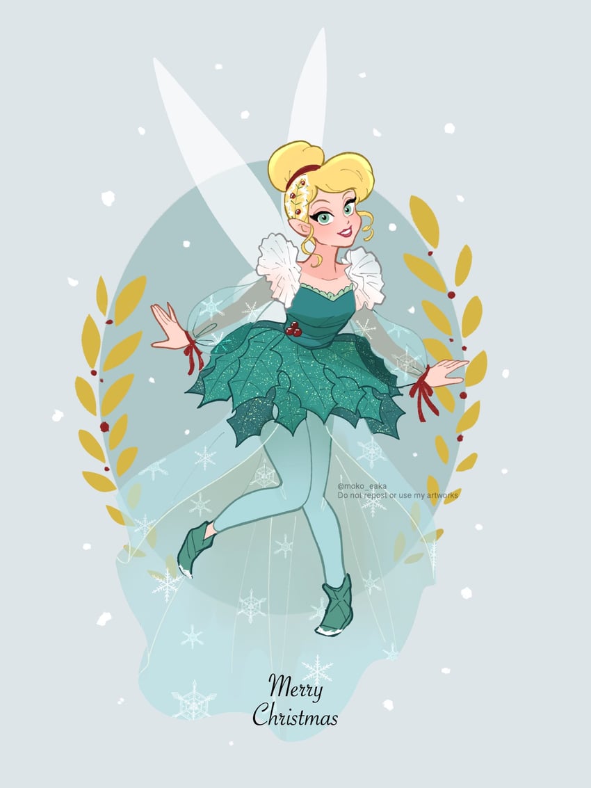 tinker bell (walt disney's peter pan) drawn by moko_eaka