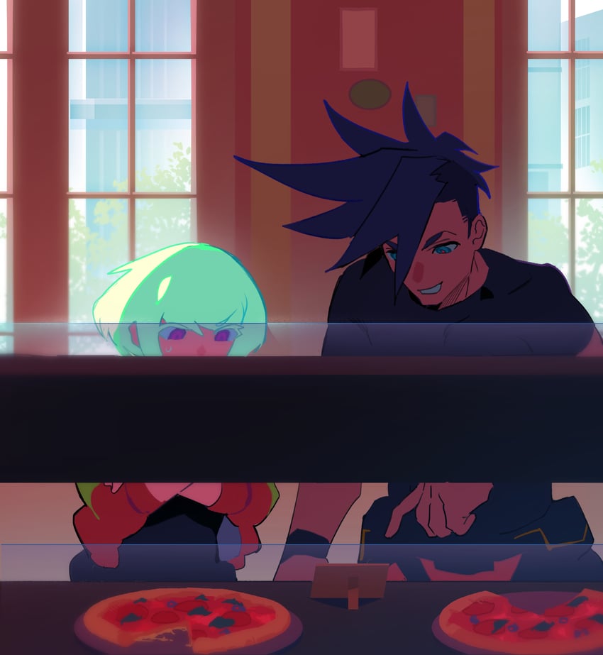 lio fotia and galo thymos (promare) drawn by km_(ksolee1201)