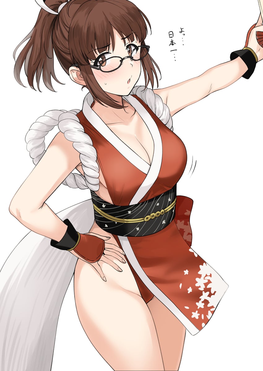 shiranui mai and akizuki ritsuko (idolmaster and 2 more) drawn by tsurui