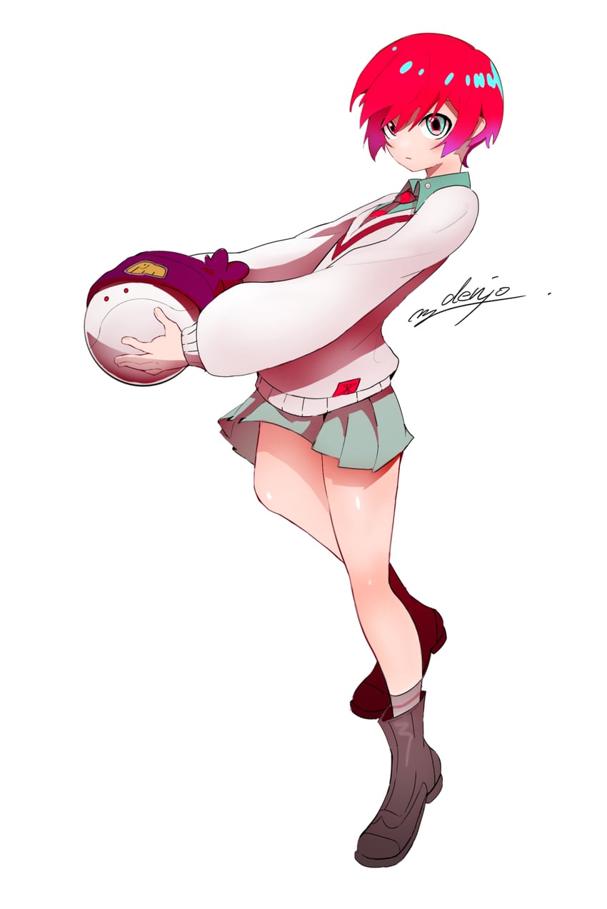 amate yuzuriha and haro (gundam and 1 more) drawn by denjyou23