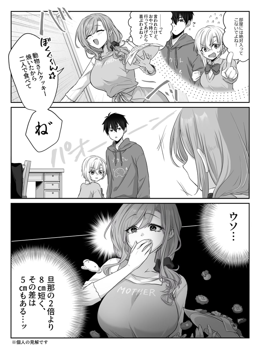 childhood friend-chan and childhood friend's mother (original) drawn by pensis_x