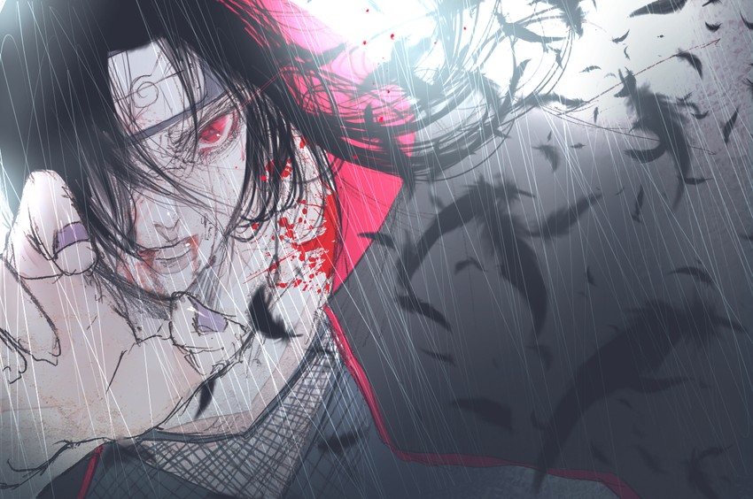 uchiha itachi (naruto and 1 more) drawn by satsuki_kei