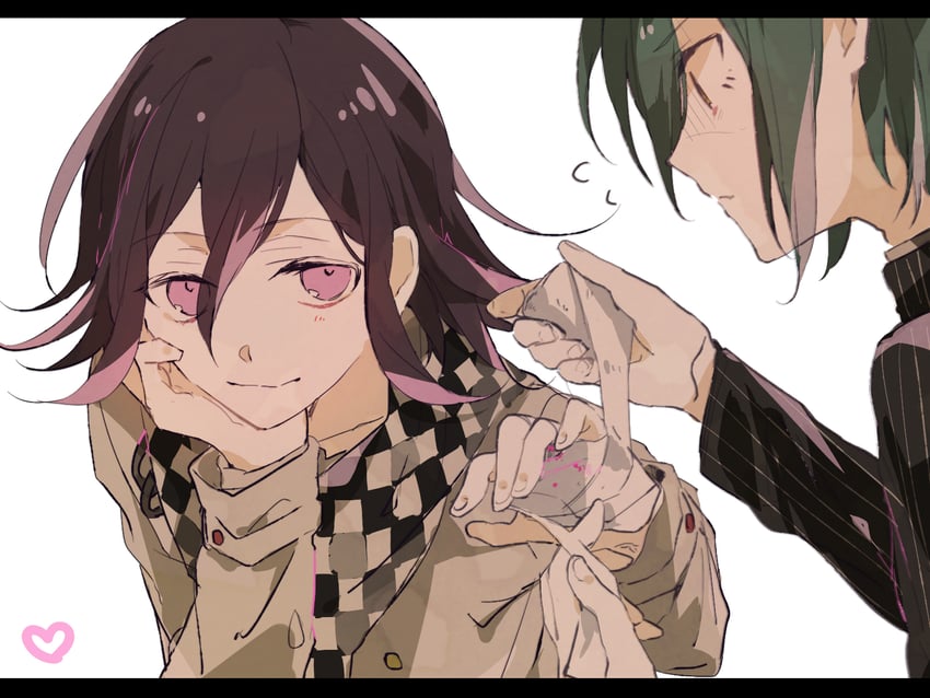 oma kokichi and saihara shuichi (danganronpa and 1 more) drawn by konohana_inori