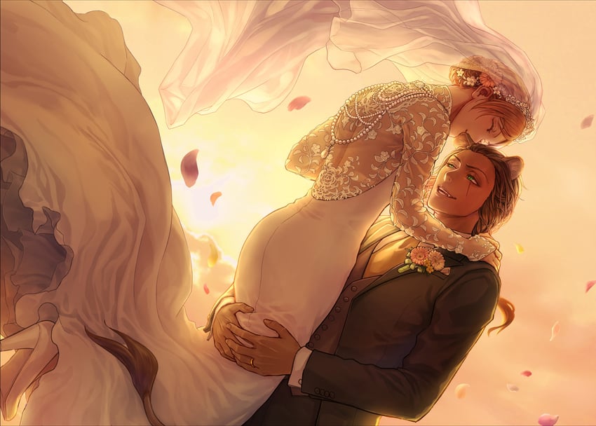 yuu and leona kingscholar (twisted wonderland) drawn by crowdance