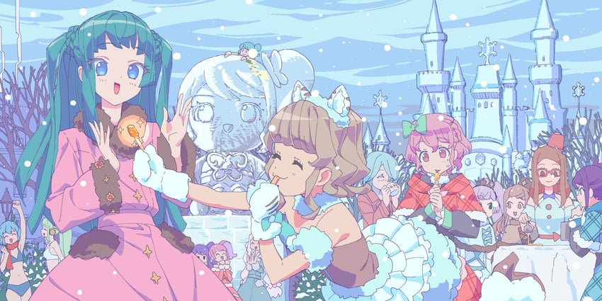 manaka laala, reona west, dorothy west, toudou shion, tsukikawa chili, and 9 more (pretty series and 2 more) drawn by masunikuru