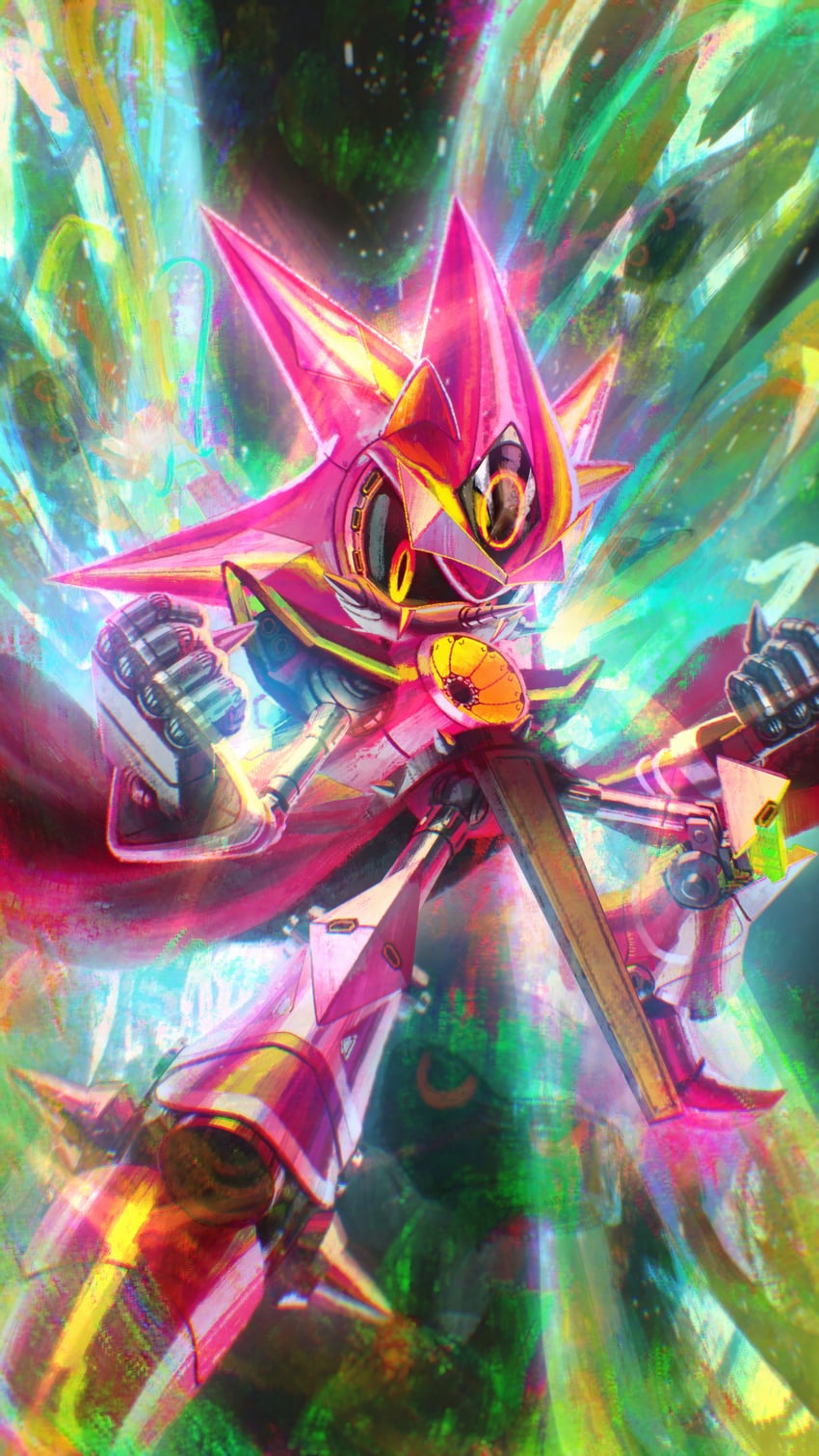 metal sonic, neo metal sonic, bootleg metal sonic plush, and super neo metal sonic (sonic and 1 more) drawn by lazerpotaters