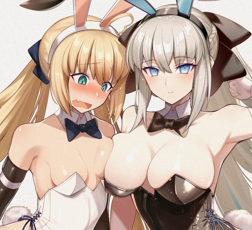 artoria pendragon, morgan le fay, and artoria caster (fate and 1 more) drawn by cluseller