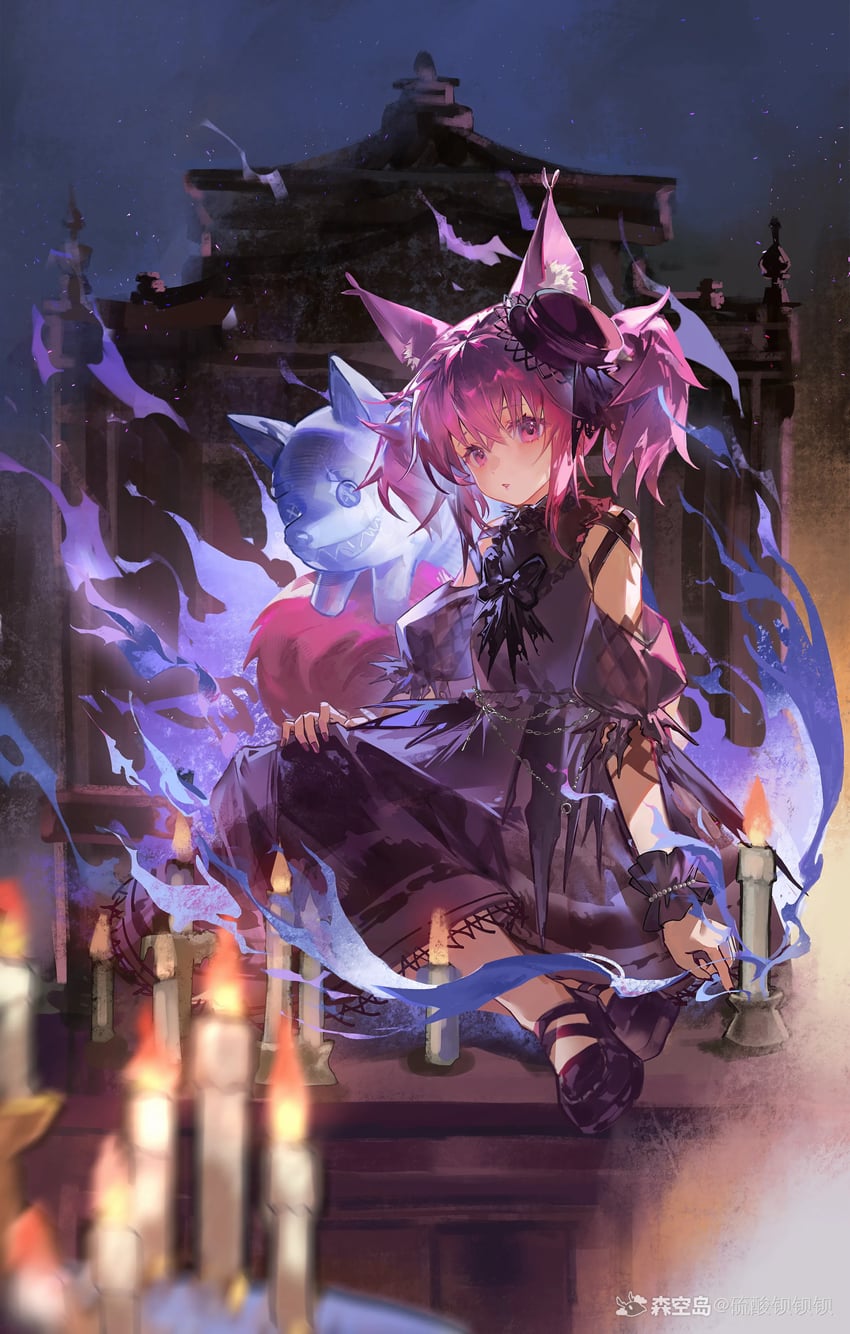 shamare and morte (arknights) drawn by liusuan_bei_bei_bei