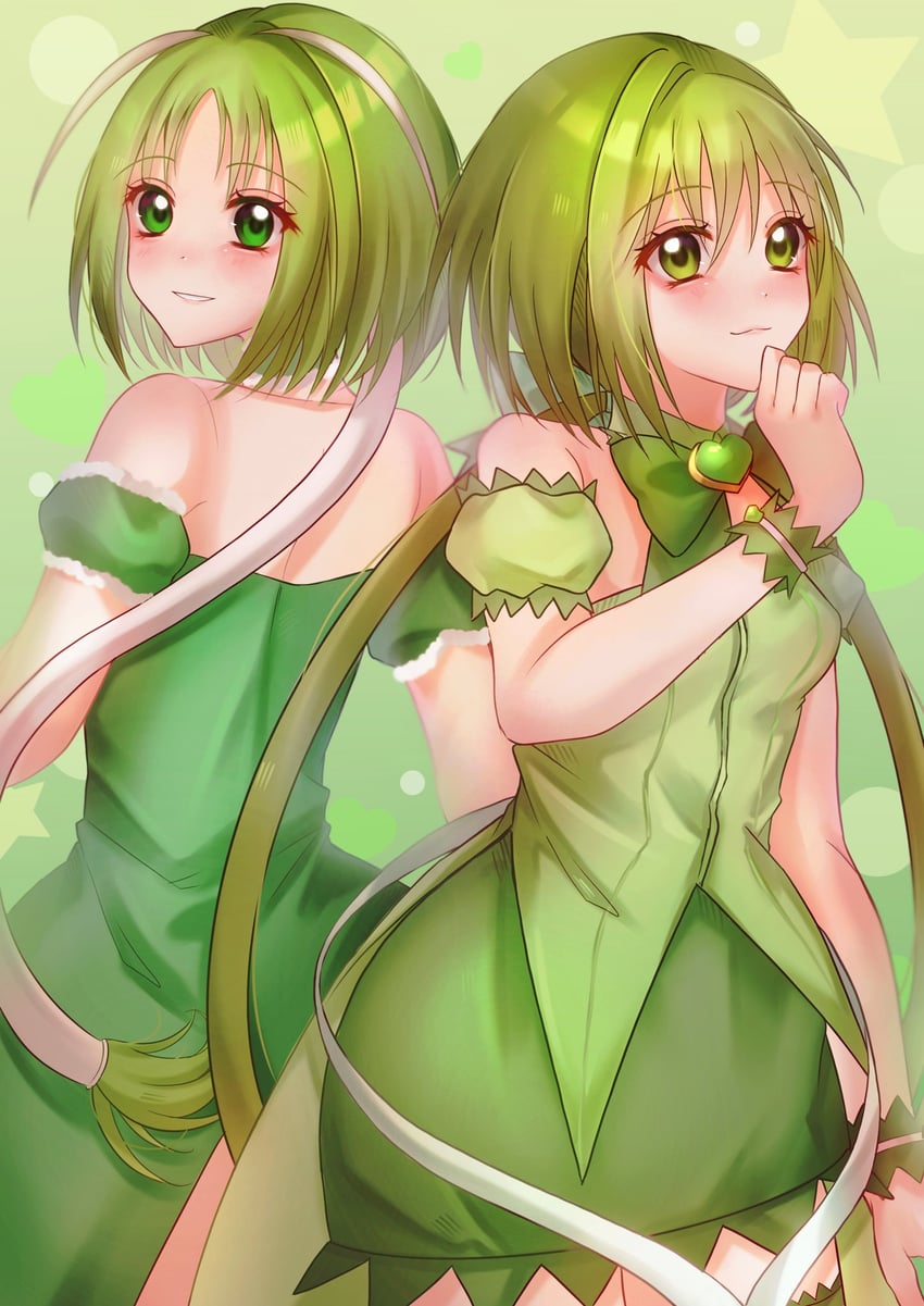 midorikawa lettuce and mew lettuce (tokyo mew mew and 1 more) drawn by yanluicarolchi1
