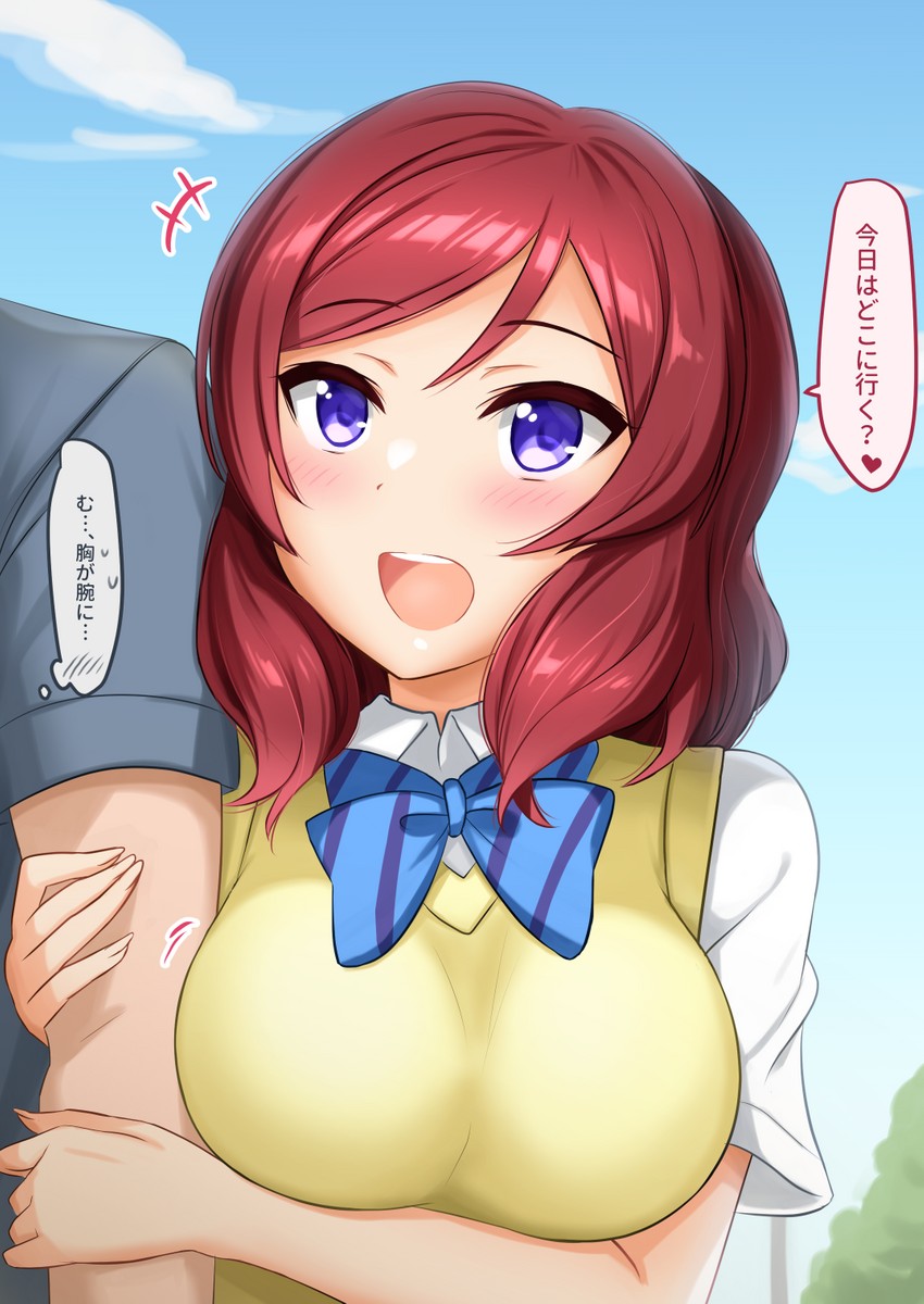 nishikino maki (love live! and 1 more) drawn by kibihimi