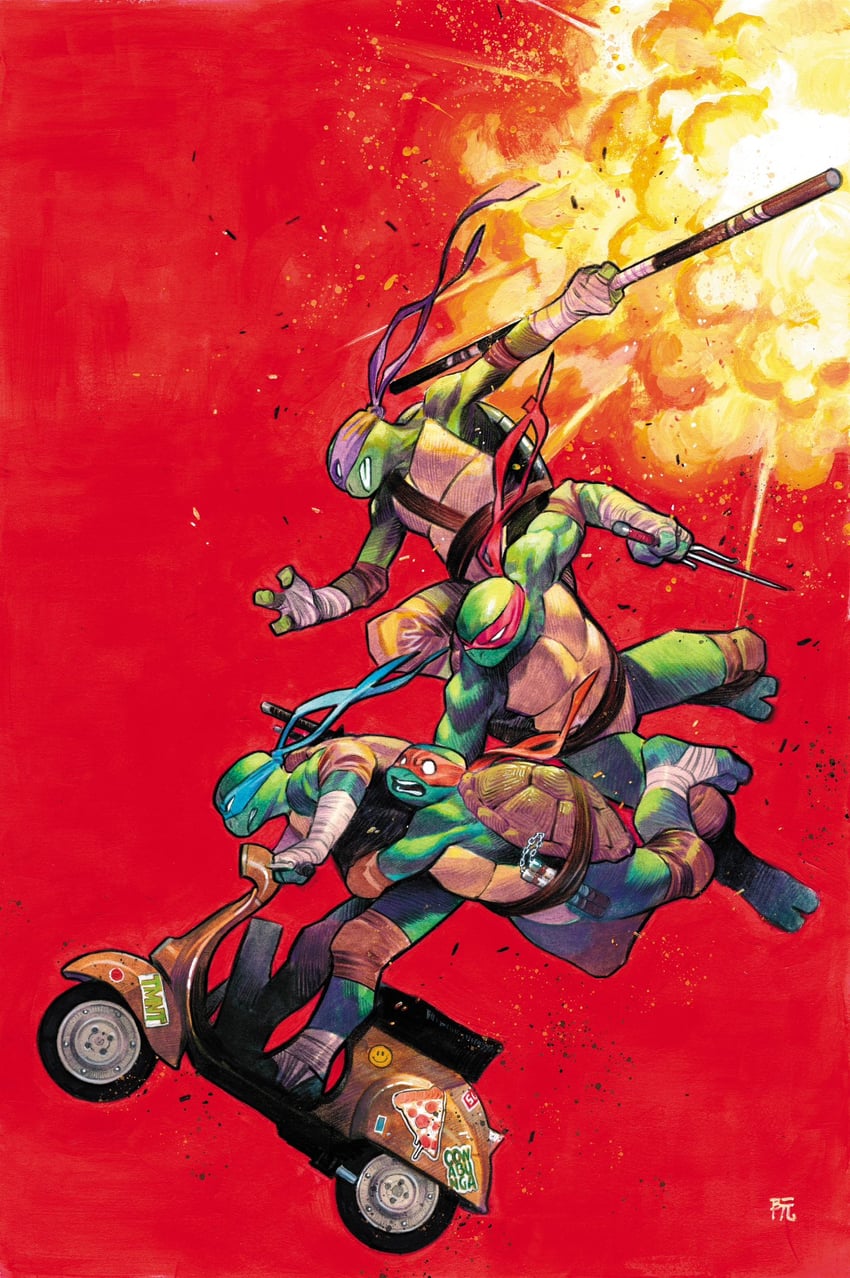 leonardo, raphael, donatello, and michelangelo (teenage mutant ninja turtles) drawn by dike_ruan