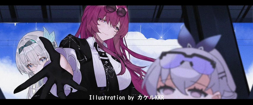 firefly, kafka, and silver wolf (honkai and 1 more) drawn by srpzk