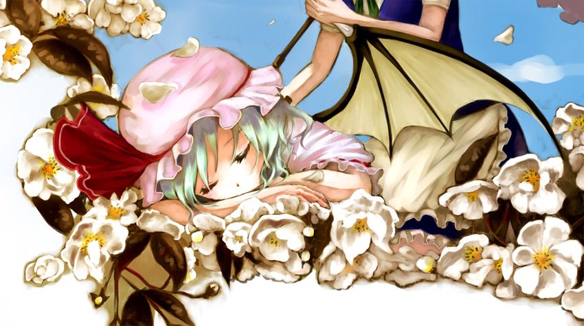 remilia scarlet and izayoi sakuya (touhou) drawn by shippori