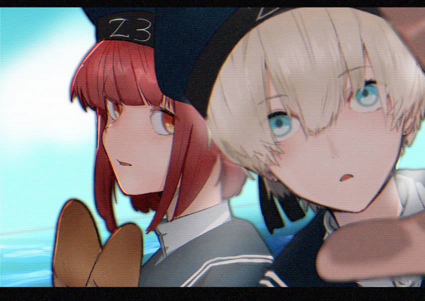 z1 leberecht maass and z3 max schultz (kantai collection) drawn by hato_kan