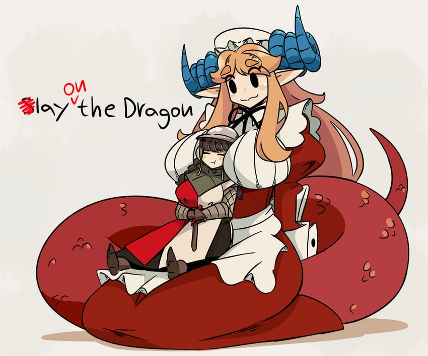 dragon maid (original and 1 more) drawn by murgoten