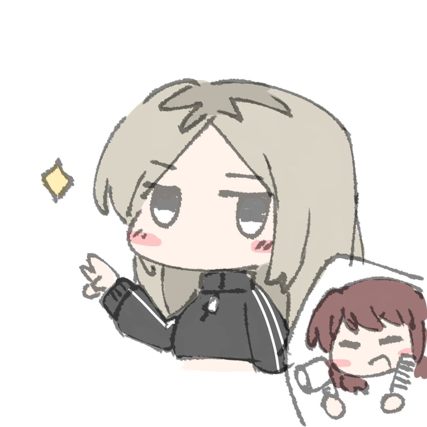 iseri nina and kawaragi momoka (girls band cry) drawn by tobitaineko