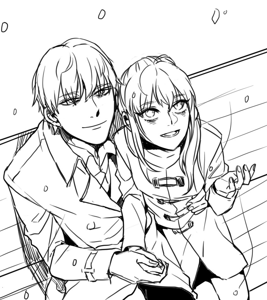artoria pendragon, saber, and gilgamesh (fate and 1 more) drawn by jisue10