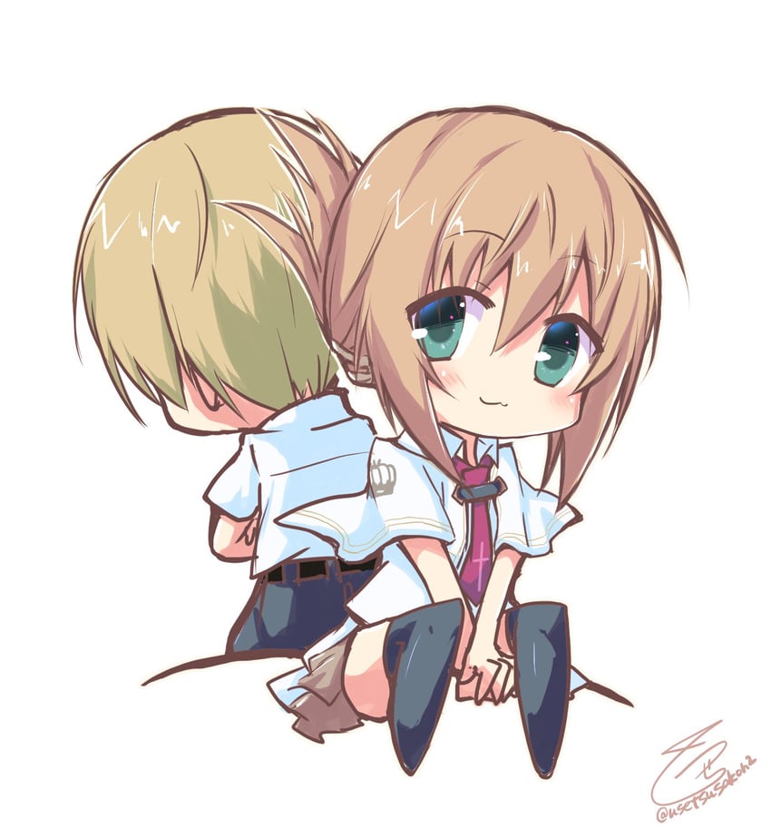 tachibana kimika and mamiya takuji (subarashiki hibi) drawn by usetsusakon2