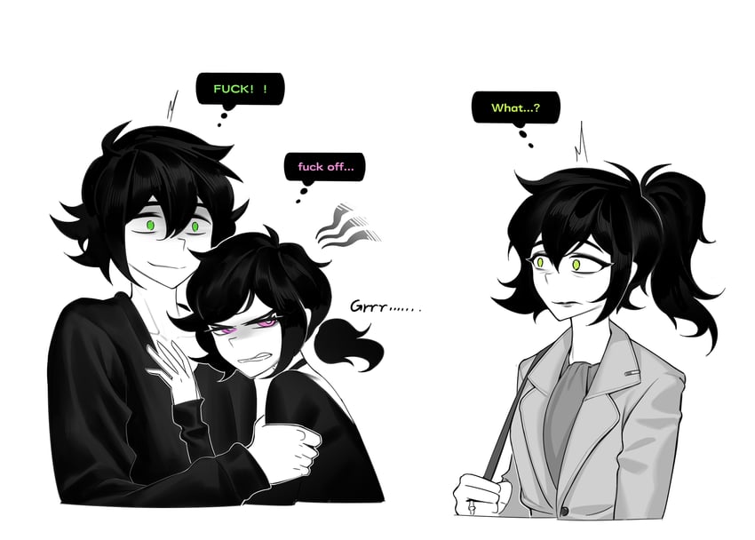 ashley graves, andrew graves, and renee graves (the coffin of andy and leyley) drawn by aierlaobo