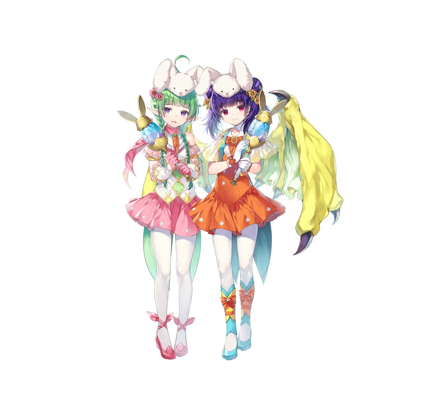 myrrh and nah (fire emblem and 3 more) drawn by miwabe_sakura
