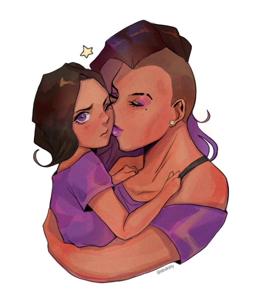 sombra (overwatch and 1 more) drawn by kitty_keihara