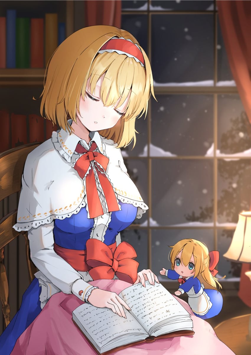 alice margatroid and shanghai doll (touhou) drawn by shironeko_yuuki
