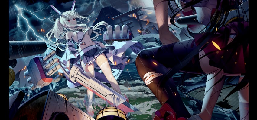 ayanami, nagato, and mutsu (azur lane) drawn by dalian_(1457091741)