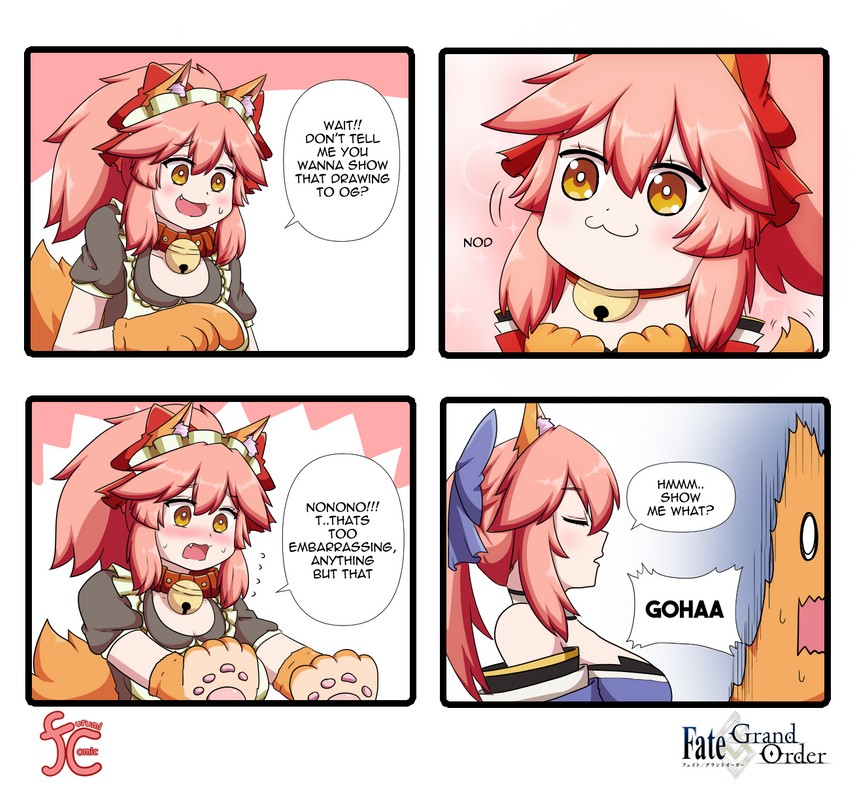 tamamo, tamamo no mae, and tamamo cat (fate and 2 more) drawn by keita_naruzawa