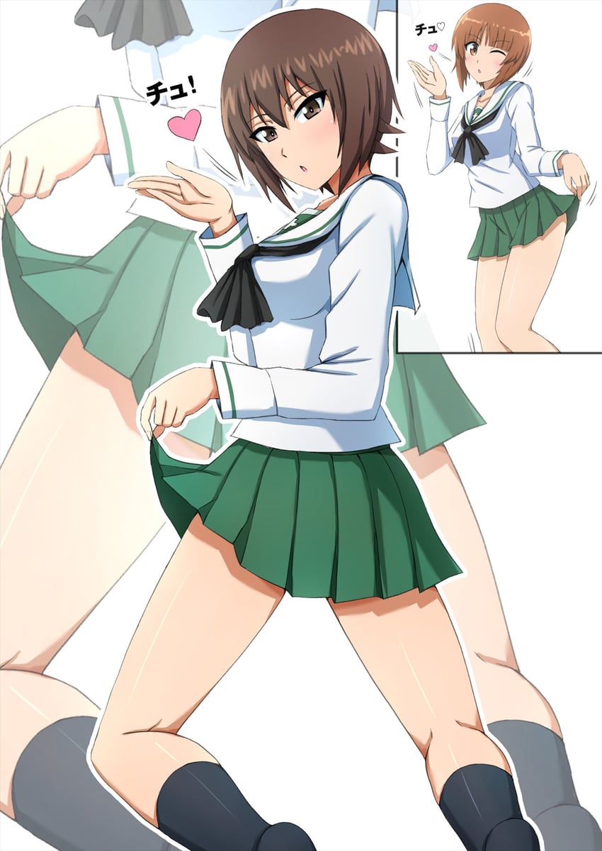 nishizumi miho and nishizumi maho (girls und panzer) drawn by omachi_(slabco)