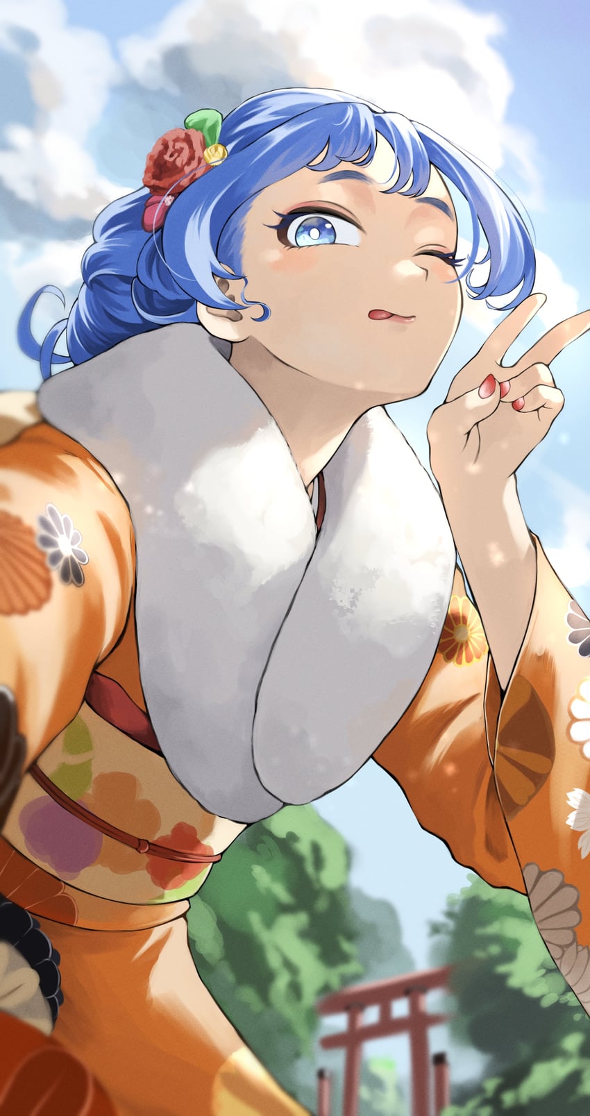 hado nejire (boku no hero academia) drawn by fengling_(furin-jp)
