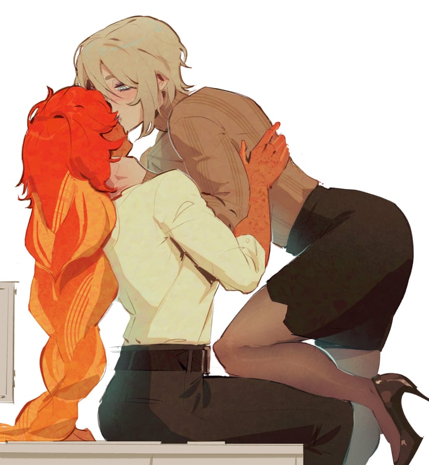 ishmael and faust (project moon and 1 more) drawn by 2400db