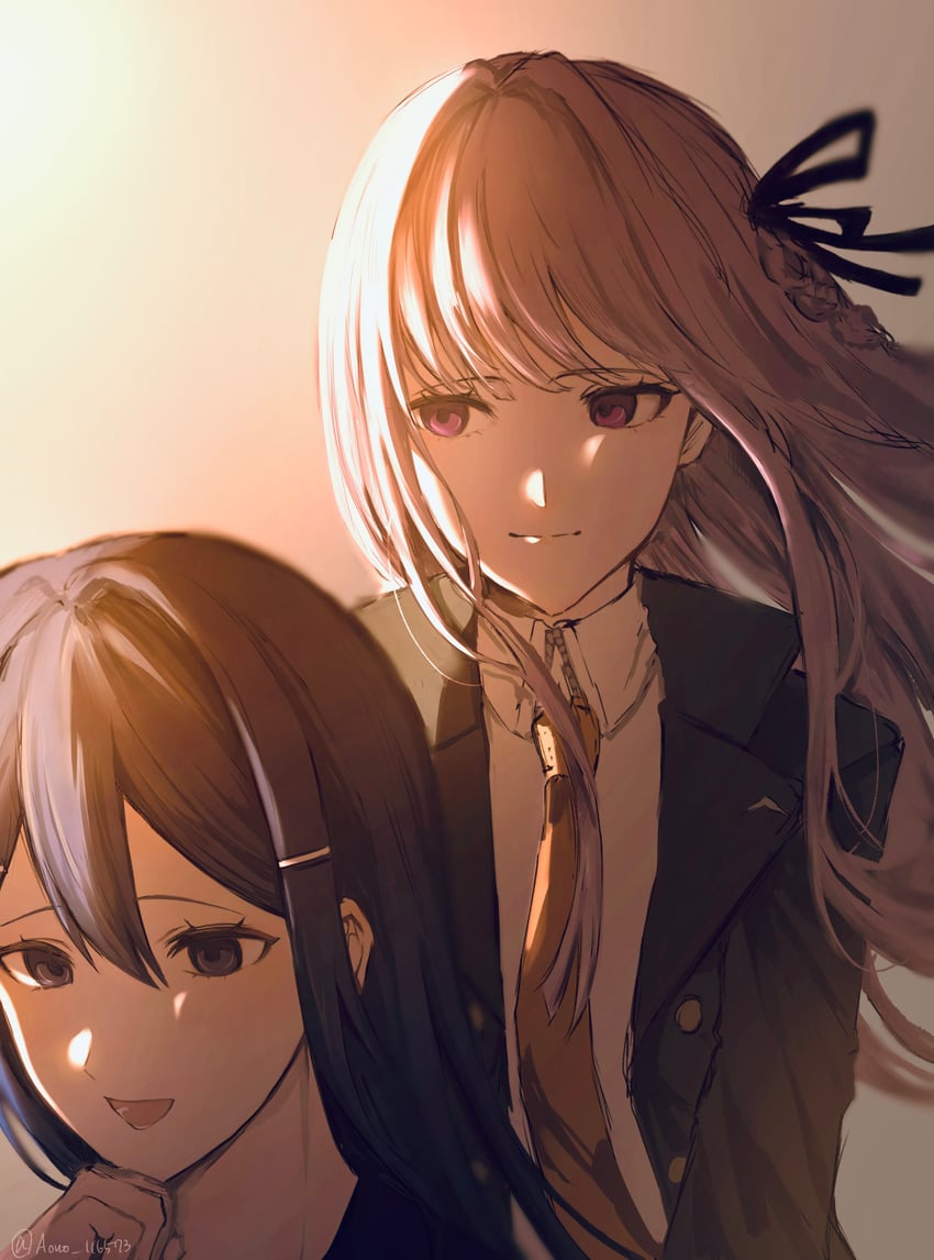 kirigiri kyoko and maizono sayaka (danganronpa and 1 more) drawn by ao_no_tori_(aonotori)