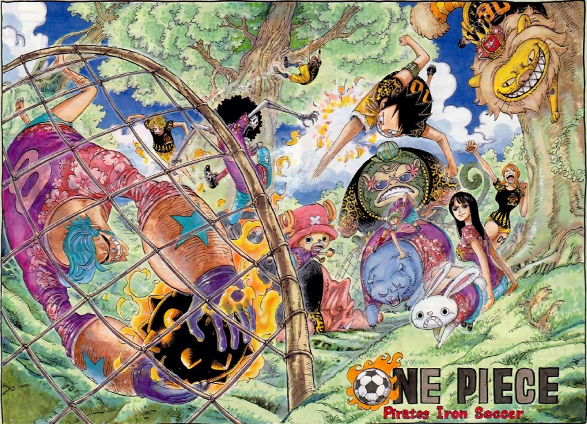 nami, monkey d. luffy, nico robin, roronoa zoro, sanji, and 4 more (one piece) drawn by oda_eiichirou