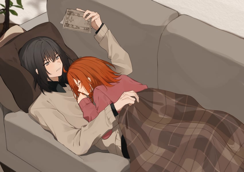 fujimaru ritsuka and oberon (fate and 1 more) drawn by romo827