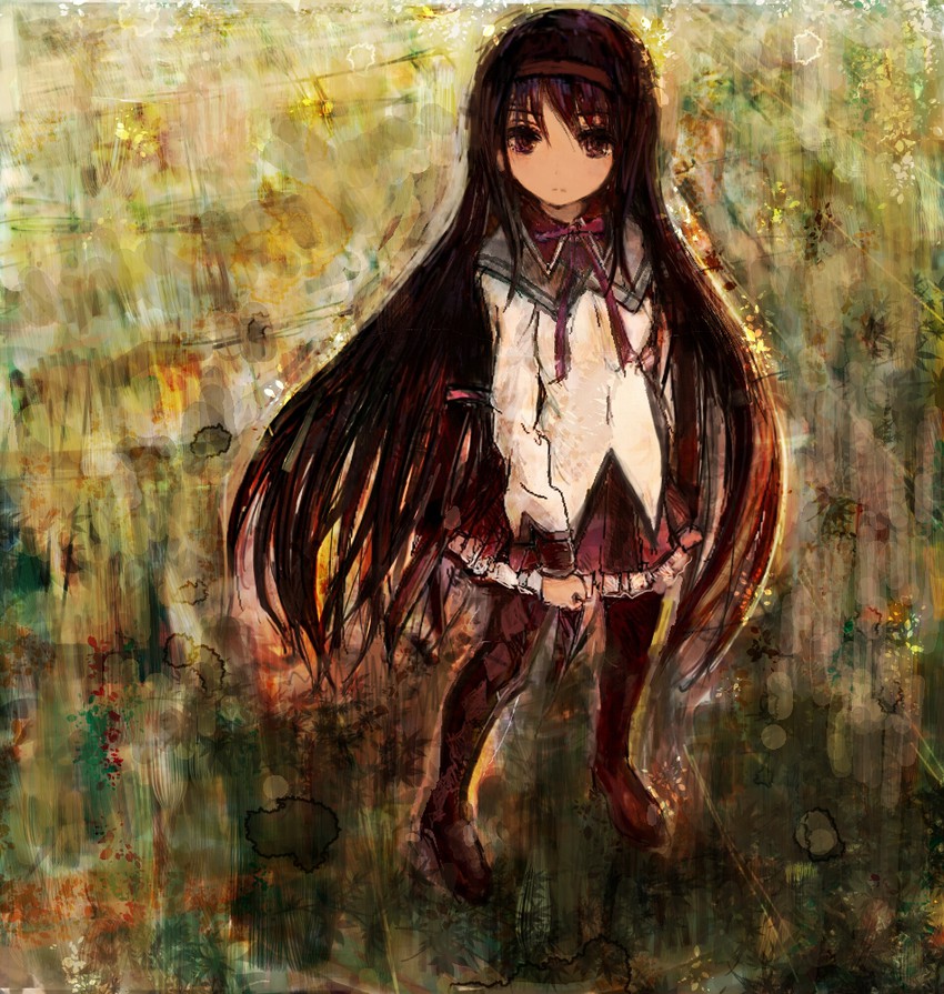 akemi homura (mahou shoujo madoka magica) drawn by yu_(adew1)