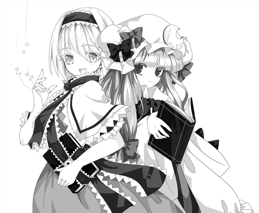 alice margatroid and patchouli knowledge (touhou) drawn by risui_(suzu_rks)