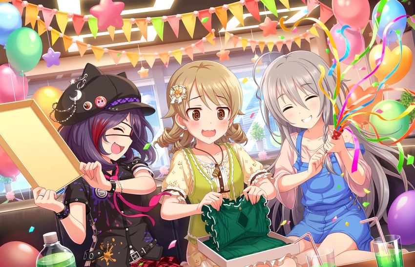 morikubo nono, hoshi syoko, and hayasaka mirei (idolmaster and 2 more)