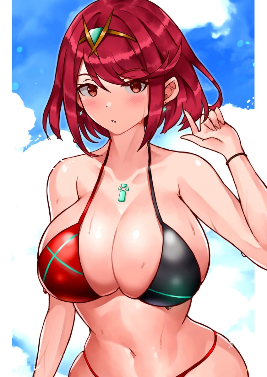 pyra (xenoblade chronicles and 1 more) drawn by yotsuha_uni