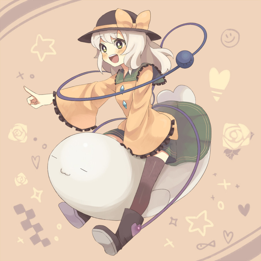 komeiji koishi and aramaki scaltinof (touhou and 1 more) drawn by konbu_ame