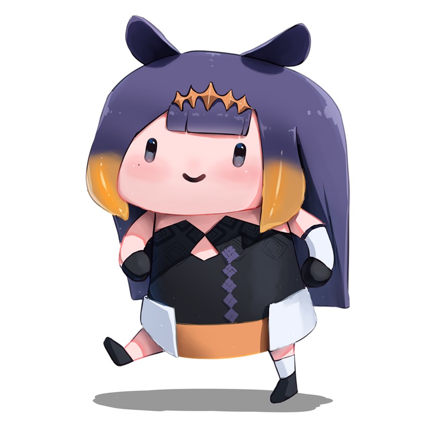 ninomae ina'nis and smol ina (hololive and 1 more) drawn by fian_f.n