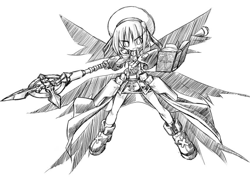yagami hayate, schwertkreuz, and tome of the night sky (lyrical nanoha and 2 more) drawn by yuuka_(o.t.kingdom)