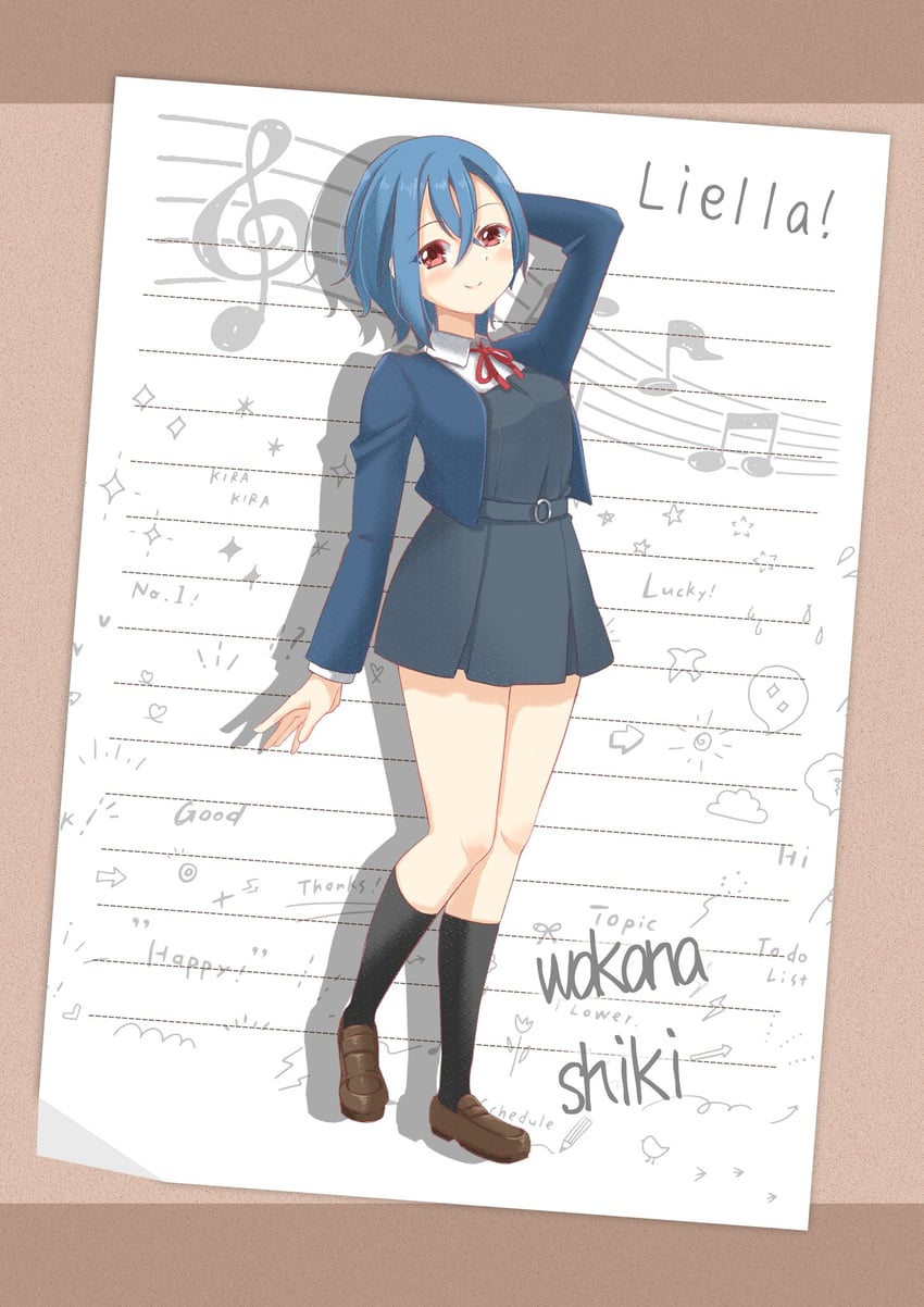 wakana shiki (love live! and 1 more) drawn by matsurugi_tsukasa