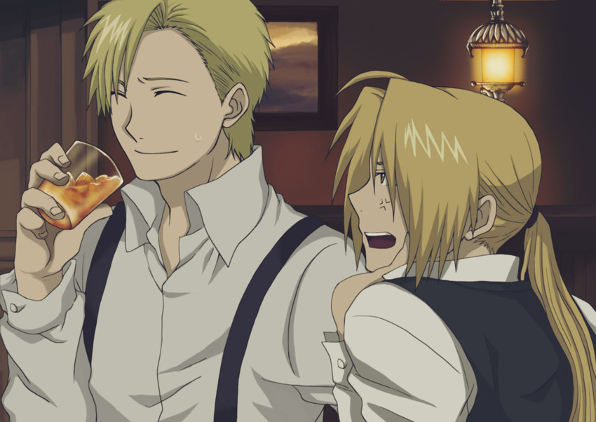 edward elric and alphonse heiderich (fullmetal alchemist and 1 more) drawn by ookami_(nukolen)