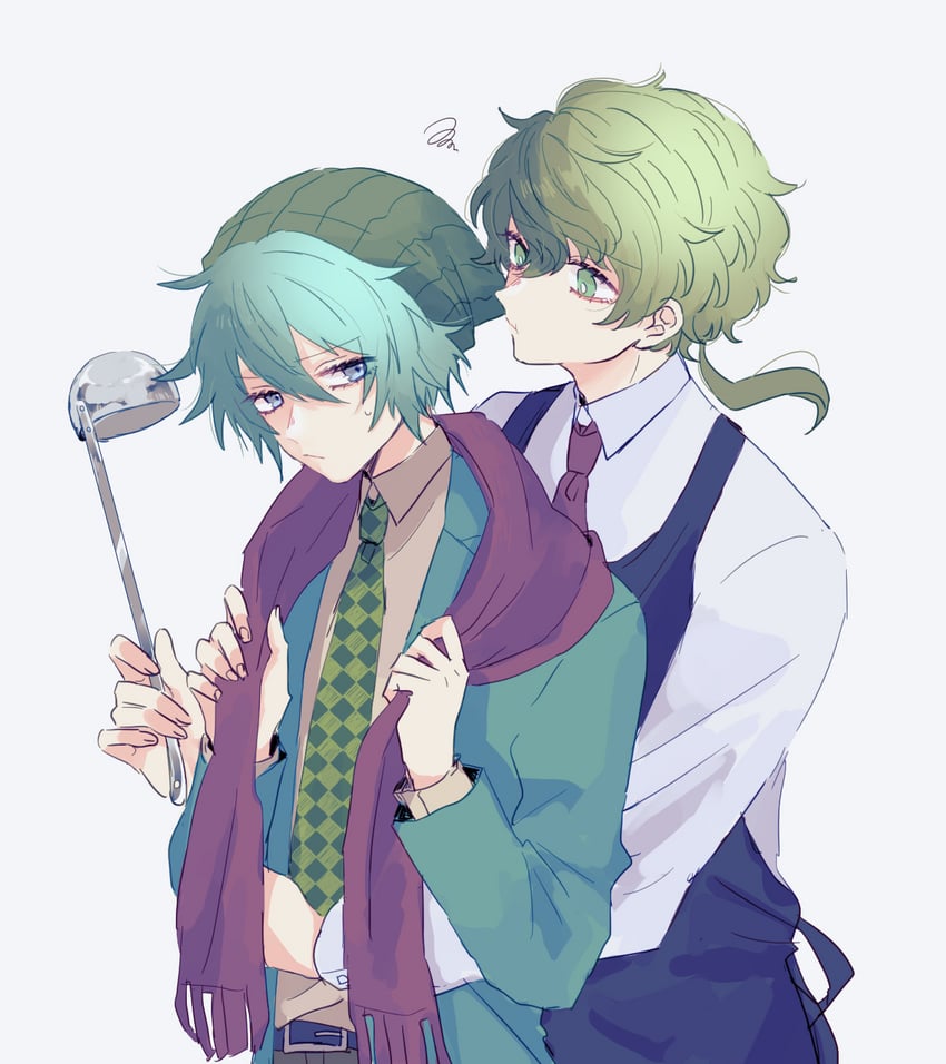 hiyori sou and midori (kimi ga shine) drawn by uououoon